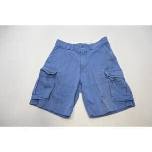 Polo Ralph Lauren Cargo Shorts Camp Rugged Blue Baggy Mens Size 34